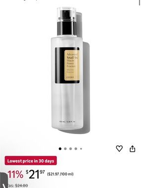 Ouhoe Advanced Snail 96 Mucin Power Essence - Clear Bottle